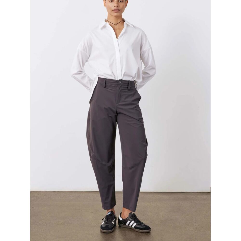 Ruti Women's The Wide-Ish Elastic Waist Pants In Graphite 6P - Picture 2 of 8
